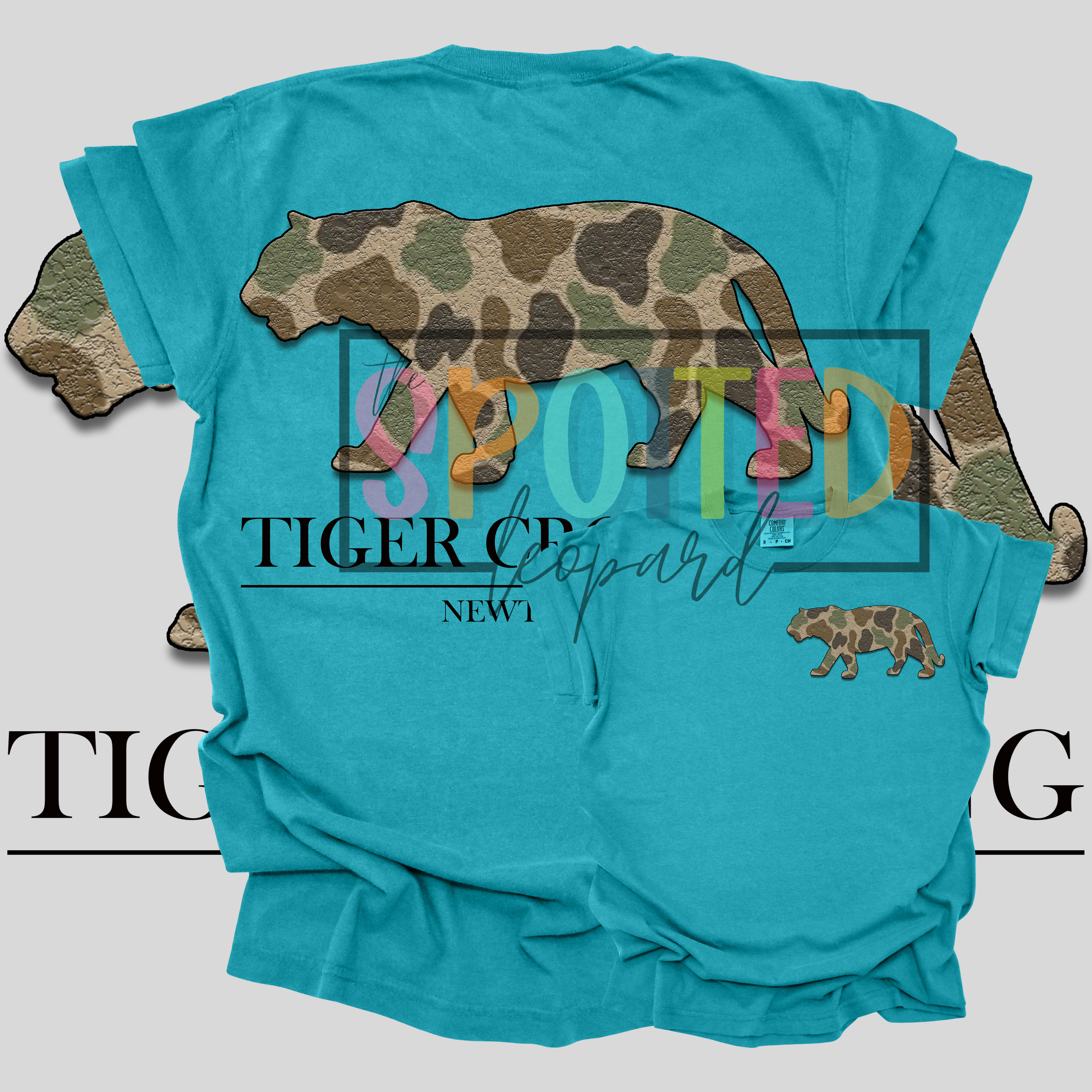 Tiger Crossing_Front and Back - DTF Print